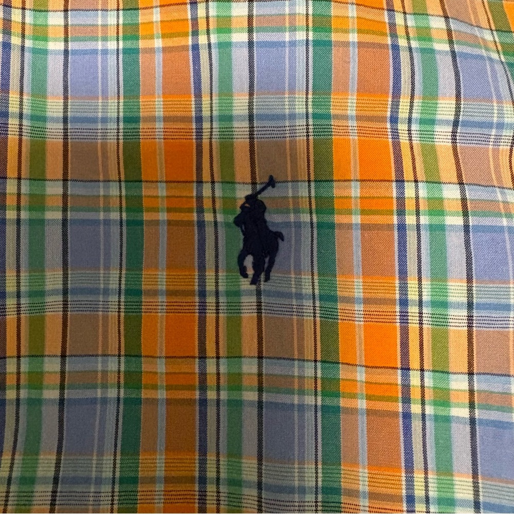 Ralph Lauren Shirt Boys XL Button Down Long Sleeve Classic School Blue Spring - Picture 3 of 5